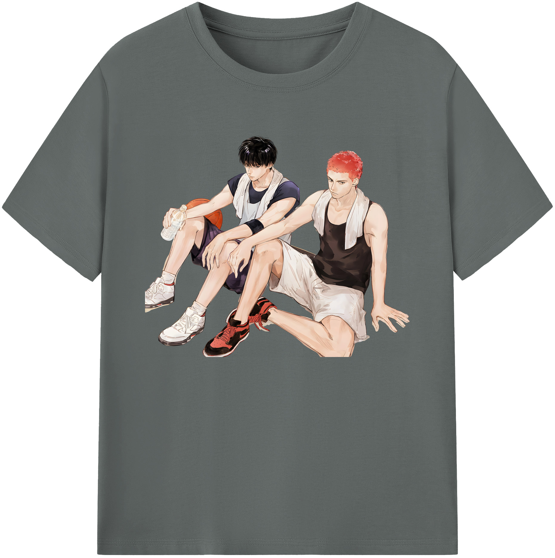 （画像用） SLAM DUNK／スラムダンク 綿100％ メンズ半袖Tシャツ｜肌触りやわらか＆通気性